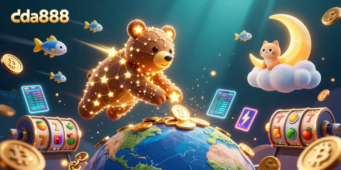 Experience the magic of da888 with cosmic casino elements and animated treasures in stunning detail.