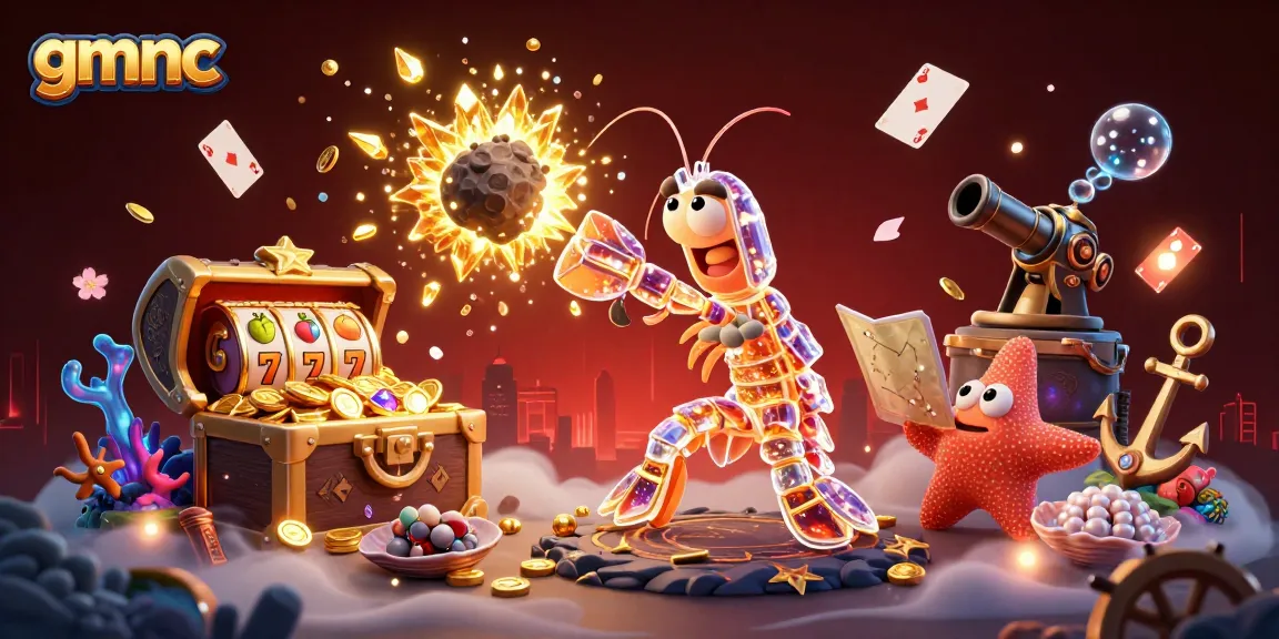 Engage in the thrilling gmnc online casino experience with vibrant visual elements showcasing key gaming symbols.