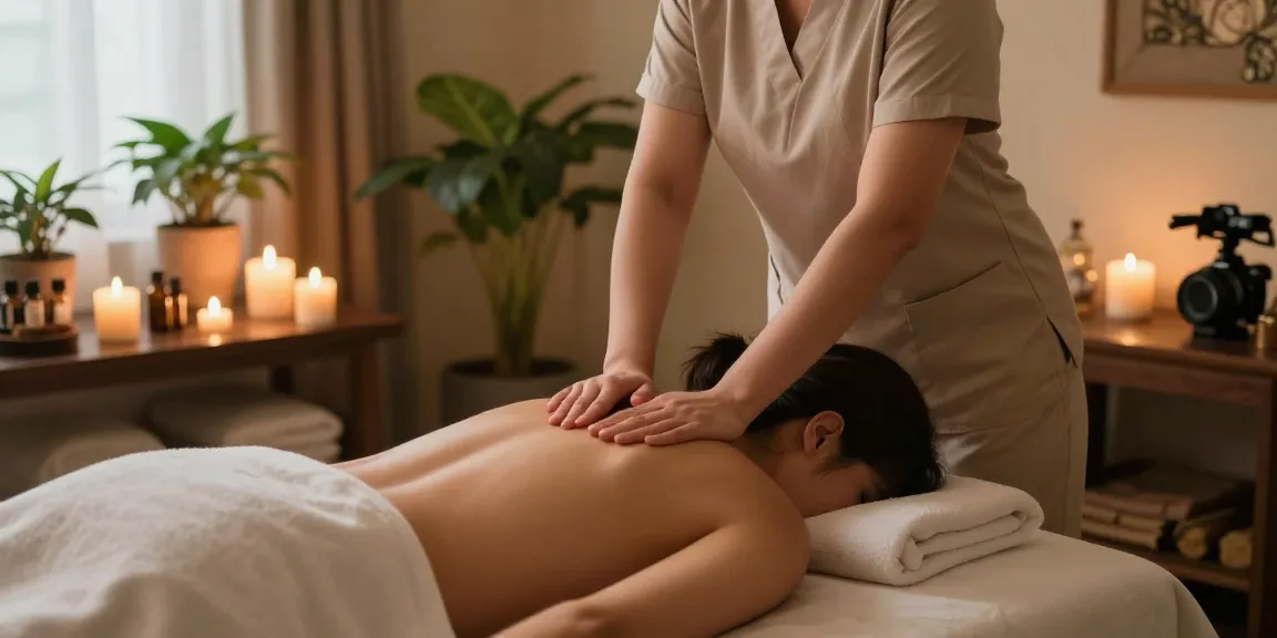 Experiencing relaxing 구리출장마사지 in a serene spa environment with soothing ambiance.