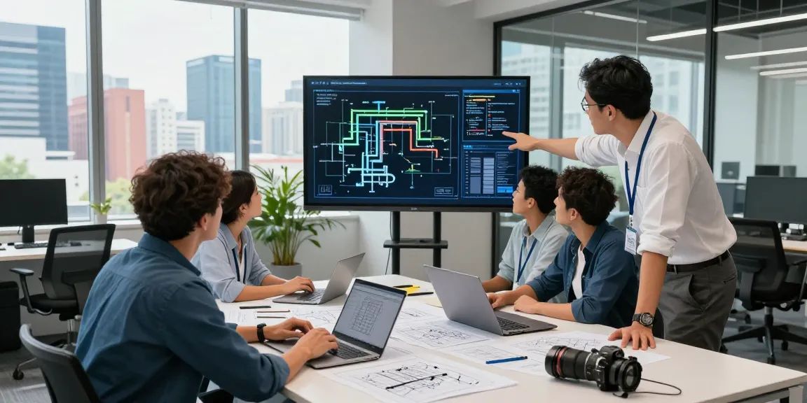 Industrial Engineering Consultant North America team collaborating in a modern office space.
