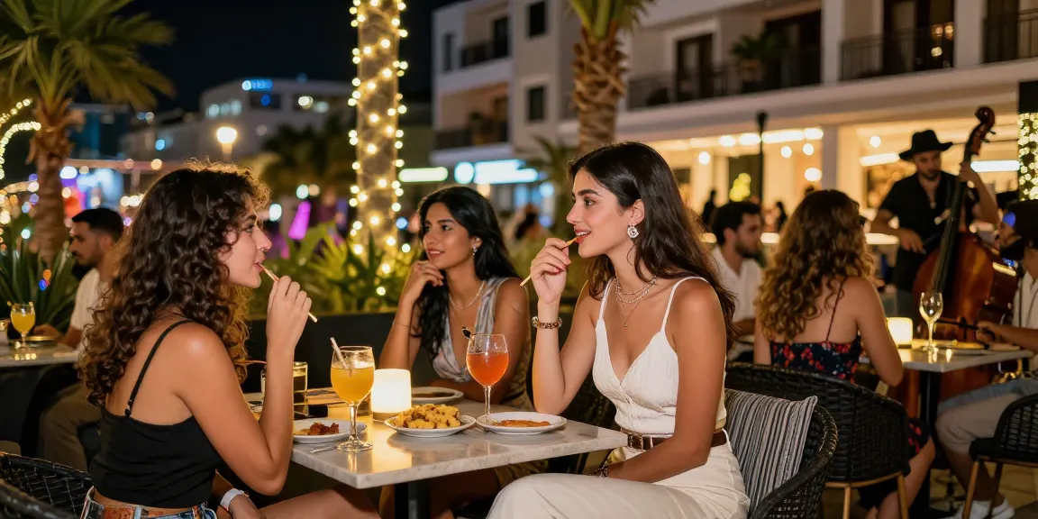 Enjoy a vibrant nightlife experience with Antalya Ucuz Escort, featuring stylish young professionals enjoying cocktails in an inviting lounge.