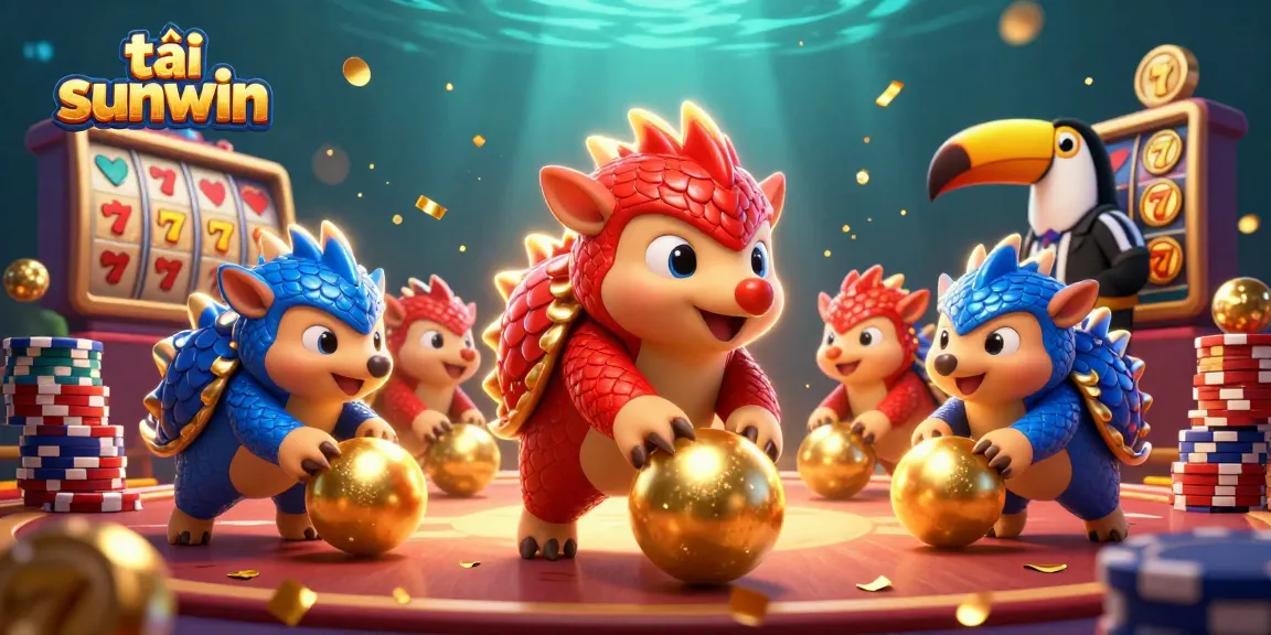 Engage in exciting gambling fun with tải sunwin, featuring epic pangolin rivals in a colorful 3D casino showdown.