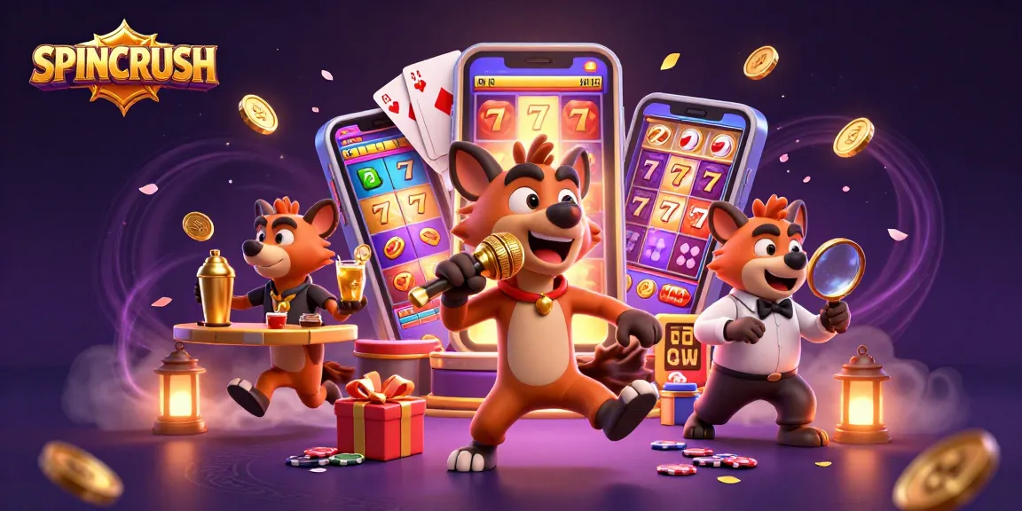 Engage with SPINCRUSH as hyenas bring casino comedy to life with vibrant slot action.