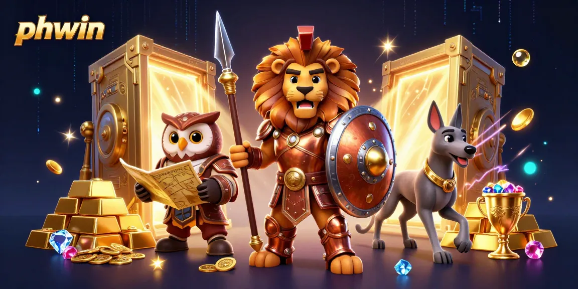 Experience thrilling gaming adventures with phwin as the Spartan lion, tactical owl, and greyhound messenger gather treasures!