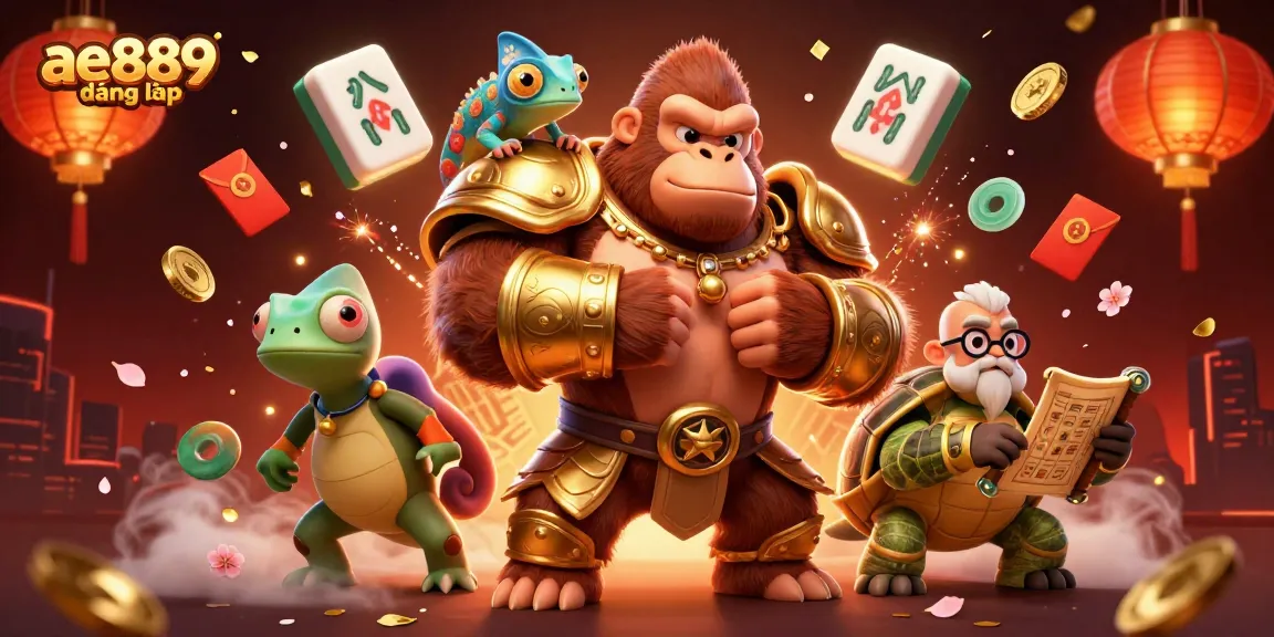 Engage in thrilling gameplay at ae889 đăng nhập with vibrant 3D characters and casino elements.