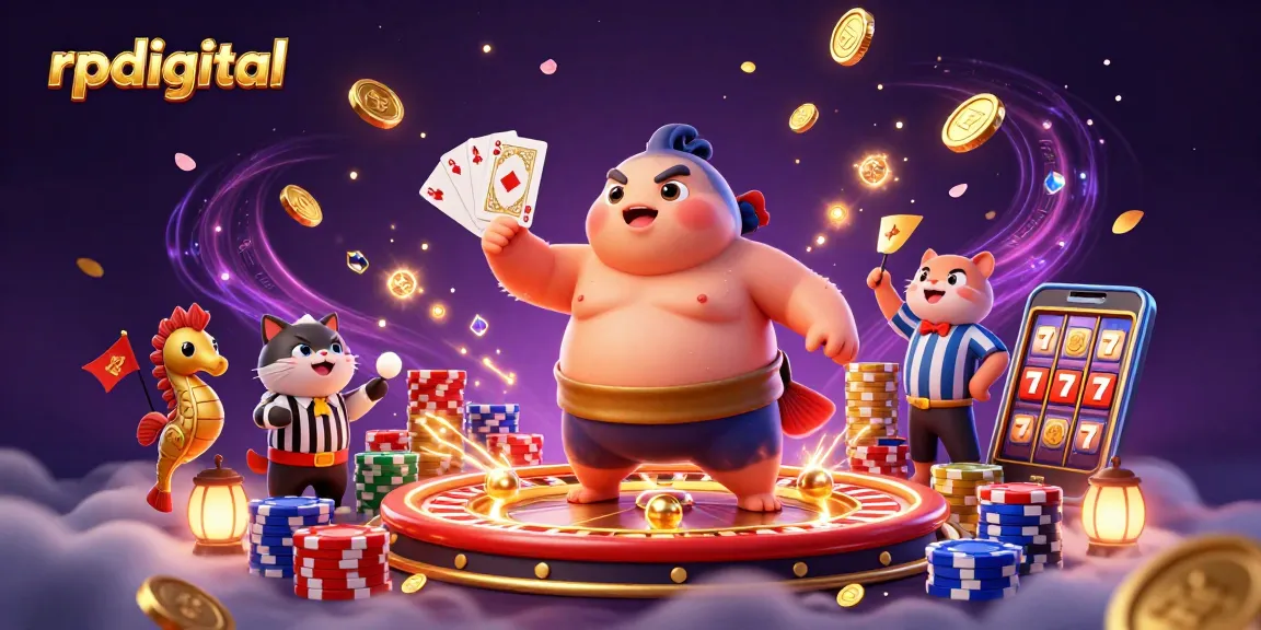 Experience the underwater excitement at rpdigital with a vibrant casino scene featuring a blowfish and rich game elements.