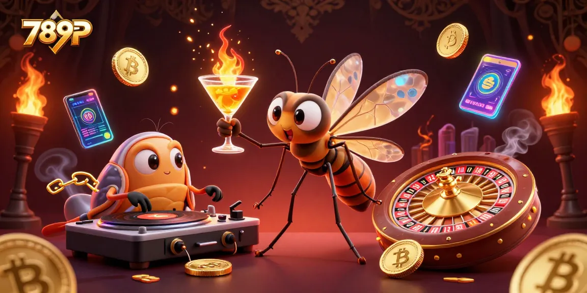 Join the fun at 789P, where a frozen mosquito mascot and trilobite DJ bring an exciting casino vibe!